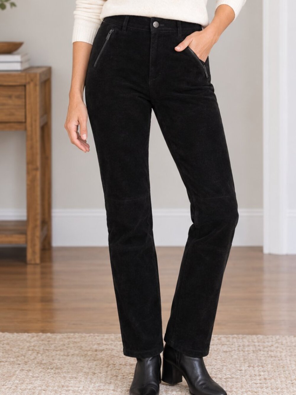 AMERIQUE du NORD Vintage Leather Suede Pants